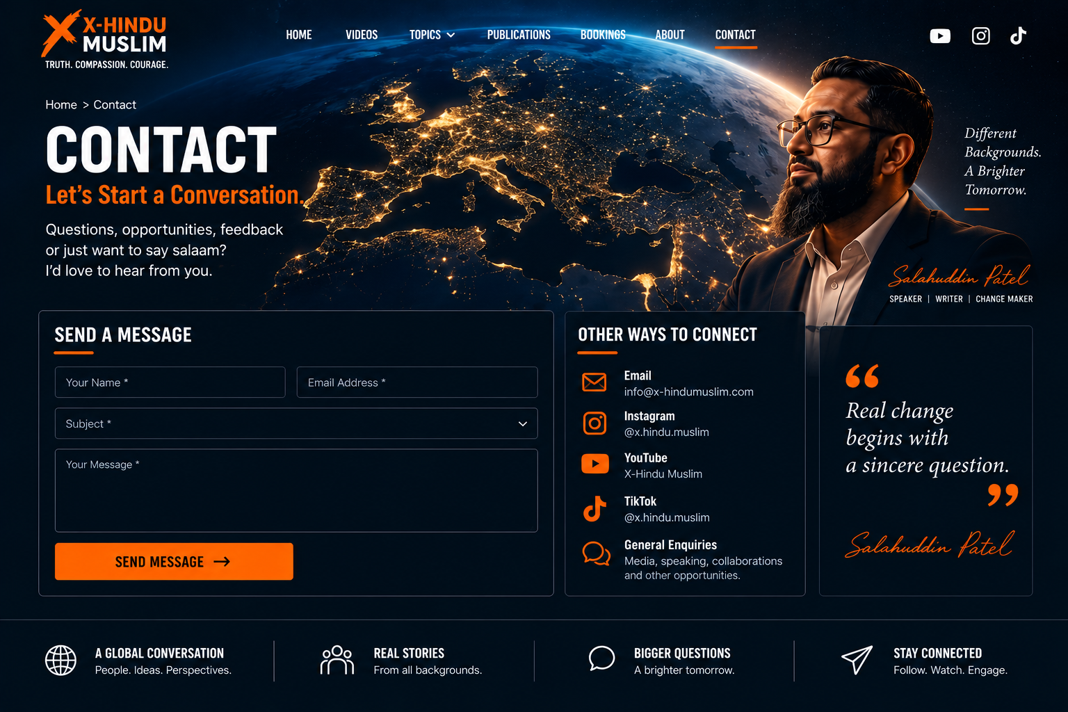 Contact cinematic page