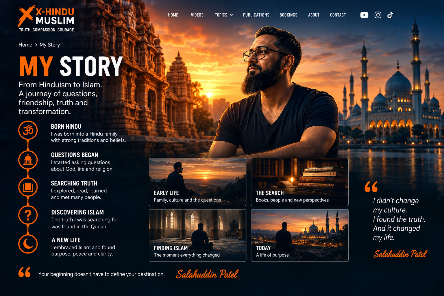 My Story cinematic page