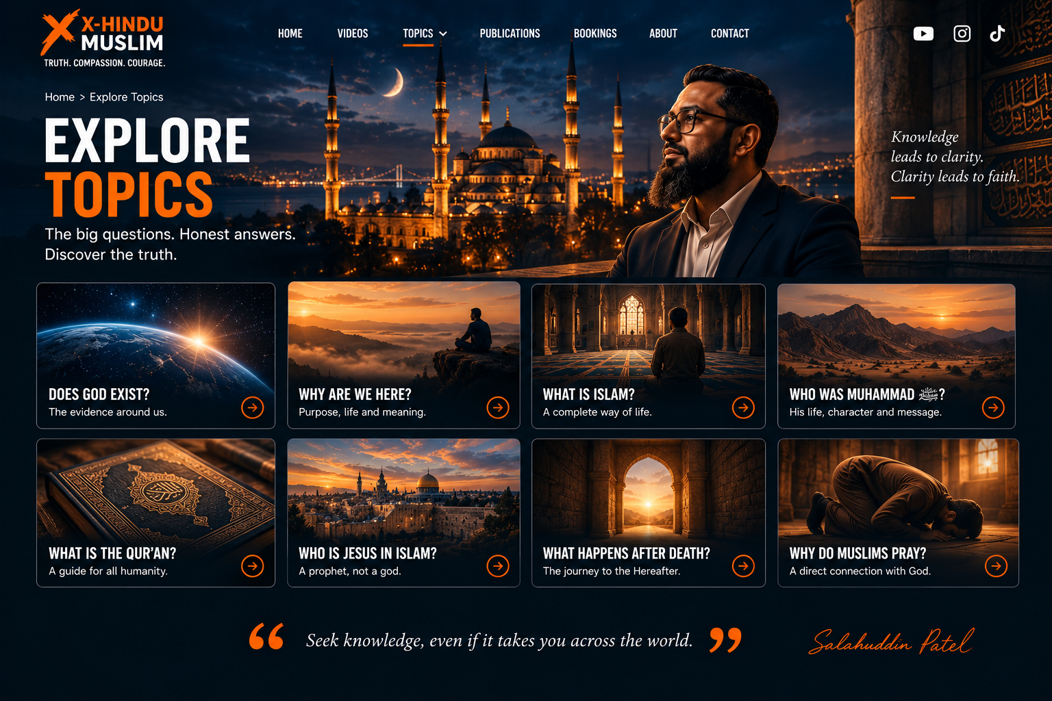 Topics cinematic page